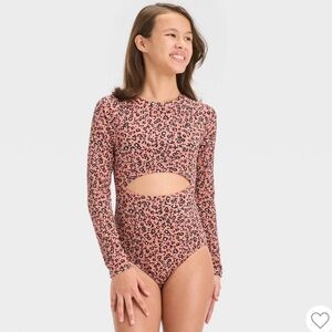 Art Class Leopard Spots One-Piece Rash Guard